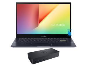 ASUS VivoBook Flip 14 Home & Business 2-in-1 Laptop (AMD Ryzen 5 5500U 6-Core, 14.0" 60Hz Touch Full HD (1920x1080), AMD Radeon, 8GB RAM, 512GB PCIe SSD, Backlit KB, Win 11 Home) with D6000 Dock