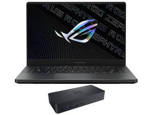 ASUS ROG Zephyrus G15 Gaming & Entertainment Laptop (AMD Ryzen 9 5900HS 8-Core, 15.6" 165Hz 2K Quad HD (2560x1440), NVIDIA RTX 3060, 16GB RAM, 512GB SSD, Backlit KB, Win 10 Home) with D6000 Dock
