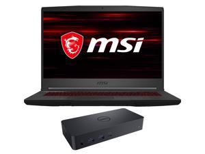 MSI GF63 Thin Gaming & Entertainment Laptop (Intel i5-10500H 6-Core, 15.6" 144Hz Full HD (1920x1080), Nvidia RTX 3050, 16GB RAM, 1TB PCIe SSD, Backlit KB, Wifi, Win 11 Pro) with D6000 Dock
