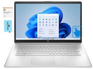 HP 17z-cp100 Home & Business Laptop (AMD Ryzen 5 5625U 6-Core, 17.3" 60Hz Touch HD+ (1600x900), AMD Radeon, 16GB RAM, Win 11 Home) with Microsoft 365 Personal , Dockztorm Hub