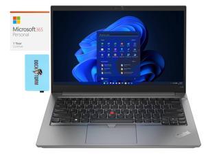 Lenovo ThinkPad E14 Gen 4 Home & Business Laptop (AMD Ryzen 5 5625U 6-Core, 14.0" 60Hz Full HD (1920x1080), AMD Radeon, 8GB RAM, 256GB SSD, Win 10 Pro) with Microsoft 365 Personal , Dockztorm Hub