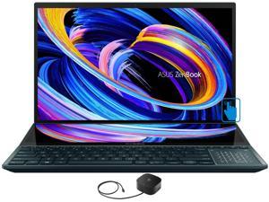 ASUS Zenbook Pro Duo 15 OLED Home  Business Laptop Intel i912900H 14Core 156 60Hz Touch 4K Ultra HD 3840x2160 GeForce RTX 3060 Win 11 Pro with G2 Universal Dock