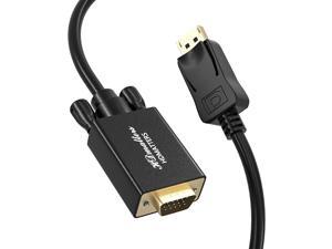 Displayport to VGA Cable 6FT Displayport to VGA Adapter Video Cord 1.8M Male to Male Gold-Plated DP to VGA Cable 1080P for HP Dell Nvidia GIGABYTE Asus Lenovo