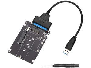 Durable mSATA SSD to USB 3.0/2.0 Mini PCIE  External Converter Data Adapter Box 