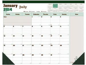 C177227-20 Blueline 2020 DuraGlobe Monthly Desk Pad Calendar 22 X 17 Inches 