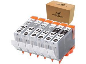Intactech Compatible with Canon 42 CLI42 pro pixma 100 Ink Cartridges (2 Black, 2 Gray, 2 Light Gray, 6 Pack) Work for Canon PIXMA Pro-100 PIXMA Pro-100S Printer