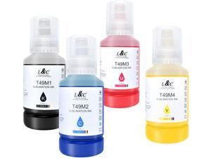 LC T49M Ink Autofill Sublimation Ink for Epson SureColor F170 F570 DyeSublimation Printer 140ml x 4