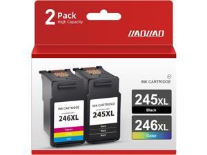 LLAOLLAO 245XL 246XL Combo Pack Replacement for Canon Ink Cartridges 245 and 246 PG245 XL CL246 for Pixma MX490 MX492 TR4520 MG2522 TS3322 TS202 TR4522 MG2920 Printer 1 Black 1 Color