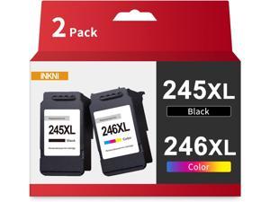 INKNI Remanufactured Ink Cartridge Replacement for Canon 245XL 246XL Ink for Pixma MX492 MX490 MG2420 MG2520 MG2522 MG2920 MG2922 MG3022 MG3029 iP2820 TR4520 TS3122 TS3120 Printer Black TriColor