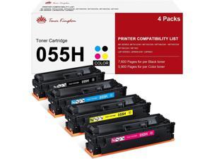 Toner Kingdom Compatible 055H Toner Cartridge Replacement for Canon 055H 055 High Yield Color imageCLASS MF741Cdw MF743Cdw MF745Cdw MF746Cdw LBP664Cdw Toner Printer BlackCyanYellowMagenta