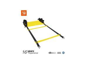 LiveUp Sports Agility Ladder for Agility Training and Speed Training - Yellow + Black