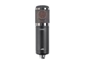Monoprice LTM500 Large Multi-Pattern Tube Studio Condenser Microphone - Cardioid, Figure 8, and Omnidirectional W/ 6 Intermediate States with Full Size Shock Mount and Case - Stage Right