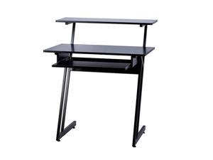 Monoprice Recording Studio Desk with Raised Platform and Keyboard Tray, Studio Workstation, Stable & Lightweight, For Home Studio - Stage Right Series