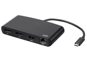 Monoprice Thunderbolt 3 Dual DisplayPort Mini Dock Mac and Windows With Gigabit Ethernet, USB HUB, 4k@60Hz HDMI Monoprice Thunderbolt 3 Dual DisplayPort Mini Dock Mac and Windows With Gigabit Ethernet, USB HUB, 4k@60Hz HDMI