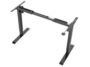 Monoprice Single Motor Sit-Stand Desk - Black | Back to Basics Electric, 32.4 x 18.9 x 27.9 Inches, Lifts & Lowers Up To 154lbs - Workstream Collection