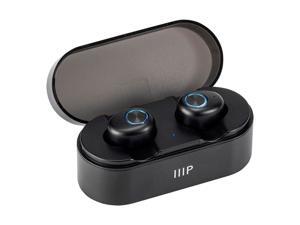 Monoprice True Wireless Plus Earphones With Wireless Charging Case - IPX5 Nano Waterproof Coating, Sweatproof, Bluetooth 5 W/ aptX, AAC, Mic, CVC 8.0 Monoprice True Wireless Plus Earphones With Wireless Charging Case - IPX5 Nano Waterproof Coating, Sweatproof, Bluetooth 5 W/ aptX, AAC, Mic, CVC 8.0
