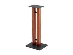 Monoprice Monolith Speaker Stands - 28 Inch, Cherry (Each), 50lbs Capacity, Adjustable Spikes, Sturdy Construction, Ideal For Home Theater Speakers
