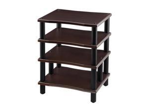 Monoprice Monolith 4 Tier Audio Stand XL - Espresso, Open Air Design, Each Shelf Supports Up to 75 lbs., Perfect Way to Organize AV Components Monoprice Monolith 4 Tier Audio Stand XL - Espresso, Open Air Design, Each Shelf Supports Up to 75 lbs., Perfect Way to Organize AV Components