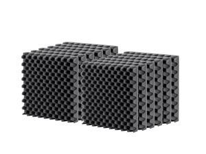 Monoprice Studio Egg Crate Acoustic Foam Panels (12-pack) 1in x 12in x 12in Fire-Retardant, Easy To Install - Stage Right Series