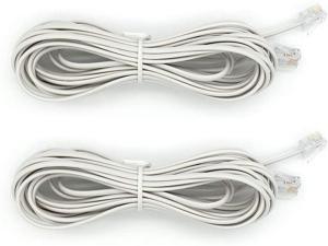10M Ted Lele Male to Male 6P2C RJ11 Telephone Fax Machines Modems Straight Cable Wire Line 10M/32.8ft Long 