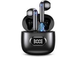 for LG V60 ThinQ Wireless Earbuds Bluetooth 53 Headphones Waterproof IPX7 Headset with Mic LED Display Charging Case HiFi Stereo Sound Touch Control  Black