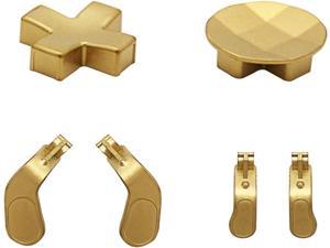 4 Pcs Interchangeable Paddles and 2 DPads Metal Stainless Steel Replacement Parts for Xbox One Elite Series 2 Controller  Xbox One Elite Controller Gold