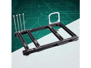 M-ATX MATX ITX Computer Open Air Case Bracket Aluminum DIY Bare Frame,Creative Personality DIY Chassis Bracket Open Chassis,PC Test Bench(Black)