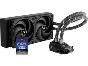 ARCTIC Liquid Freezer II 240 - Multi Compatible All-in-One CPU AIO Water Cooler Compatible with Intel & AMD Efficient PWM Controlled Pump Fan Speed: 200-1800 RPM (Controlled via PWM) - Black ARCTIC Liquid Freezer II 240 - Multi Compatible All-in-One CPU AIO Water Cooler Compatible with Intel & AMD Efficient PWM Controlled Pump Fan Speed: 200-1800 RPM (Controlled via PWM) - Black