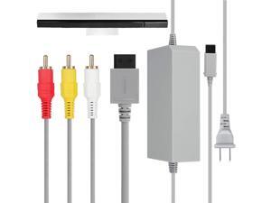3 in 1 Wii Accessories Bundle - Wii AC Power Adapter + Composite Audio Video Cable and Wired Motion Sensor Bar Compatible with Nintendo Wii Wii U 3 in 1 Wii Accessories Bundle - Wii AC Power Adapter + Composite Audio Video Cable and Wired Motion Sensor Bar Compatible with Nintendo Wii Wii U