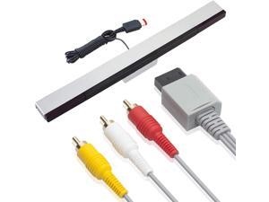 Wired Infrared Ray Sensor Bar with 6ft AV Standard Cable for Wii and Wii U Console Wired Infrared Ray Sensor Bar with 6ft AV Standard Cable for Wii and Wii U Console