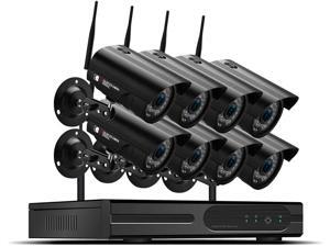 EtexCam 8CH Wireless Video Security Camera System (8PCS 2MP WiFi Outdoor Network Cameras) 1TB Hard Drive, Motion Detection, Night Vision EtexCam 8CH Wireless Video Security Camera System (8PCS 2MP WiFi Outdoor Network Cameras) 1TB Hard Drive, Motion Detection, Night Vision