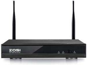 ZOSI ZR08KB00 8 Channel 960P Security NVR Video Recorder with No Hard Drive, only Work with ZOSI Wireless IP Camera Model: IPC-2321M-W, IPC-23213M-W ZOSI ZR08KB00 8 Channel 960P Security NVR Video Recorder with No Hard Drive, only Work with ZOSI Wireless IP Camera Model: IPC-2321M-W, IPC-23213M-W