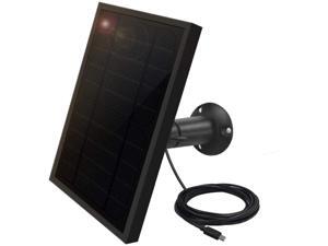 Weatherproof Solar Panel for Indoor / Outdoor Battery Powered Security Camera, Solar Panel Power Supply for ViewZone Wireless Security Camera, 5V 1A Micro USB Port, Adjustable Mounting Bracket Weatherproof Solar Panel for Indoor / Outdoor Battery Powered Security Camera, Solar Panel Power Supply for ViewZone Wireless Security Camera, 5V 1A Micro USB Port, Adjustable Mounting Bracket
