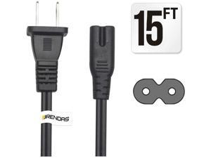 Power Cord Cable Compatible Sony Playstation 4 Ps4 6ft 2 Slot 18 Awg Ul Listed Newegg Com