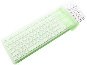 Size: 17.52 x 5.51 Universal Keyboard Cover Skin Design for Standard Size PC Computer Desktop Keyboards Clear Waterproof Anti-Dust Silicone-Clear 