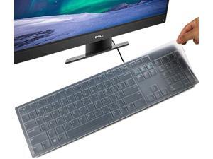 Keyboard Cover Skin for Dell KM636 Wireless Keyboard & Dell KB216 Wired/Dell Optiplex 5250 3050 3240 5460 7450 7050/Dell Inspiron AIO 3475/3670/3477 All-in one Desktop Keyboard Cover Protector, Clear Keyboard Cover Skin for Dell KM636 Wireless Keyboard & Dell KB216 Wired/Dell Optiplex 5250 3050 3240 5460 7450 7050/Dell Inspiron AIO 3475/3670/3477 All-in one Desktop Keyboard Cover Protector, Clear