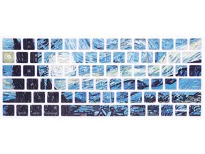 HRH Silicone Keyboard Cover Skin for Apple Magic Wireless Bluetooth Keyboard MLA22LL/A (A1644,2015 Released) USA Layout,Starry Night