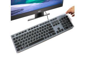 Keyboard Cover for Dell KM636 Wireless Keyboard & Dell KB216 Wired Keyboard/Dell Optiplex 5250 3050 3240 5460 7450 7050/Dell Inspiron AIO 3475/3670/3477 All-in one Desktop Keyboard Cover, Black Keyboard Cover for Dell KM636 Wireless Keyboard & Dell KB216 Wired Keyboard/Dell Optiplex 5250 3050 3240 5460 7450 7050/Dell Inspiron AIO 3475/3670/3477 All-in one Desktop Keyboard Cover, Black