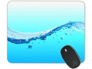 JNKPOAI Watercolor Ripple Mouse Pad Computer Game Mouse Pad Anti-Slip Mouse Pad for Office (Ripple #2, Square)