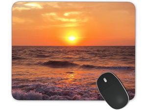 JNKPOAI Sunup Mouse Pad Mouse Pad for Laptop Computers Anti-Slip Mouse Pad for Office Wave Mouse Pad (Sunup, Square)