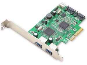 Syba SD-PEX50055 2 Port USB 3.0 and 2 Port SATA III PCIe 2.0 x4 Controller Card Green Grey Syba SD-PEX50055 2 Port USB 3.0 and 2 Port SATA III PCIe 2.0 x4 Controller Card Green Grey