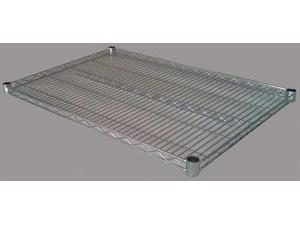 ZORO SELECT 1ECH4 Wire Shelf, 24"D x 60"W, Silver
