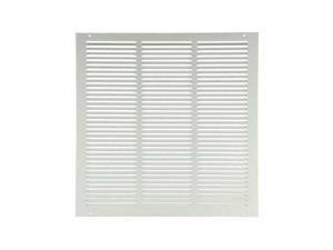 White ZORO SELECT 4MJT5 16" x 25" Filtered Return Air Grille 