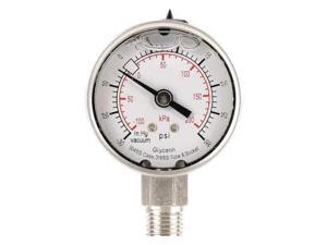 NeweggBusiness - ZORO SELECT 4CFF5 Commercial Compound Gauge, 30