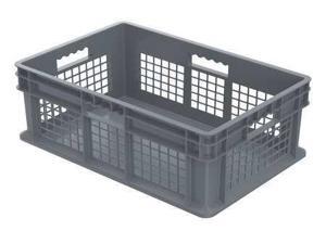 AKRO-MILS 37678GREY Gray Straight Wall Container 23 3/4 in x 15 3/4 in x 8 1/4 AKRO-MILS 37678GREY Gray Straight Wall Container 23 3/4 in x 15 3/4 in x 8 1/4