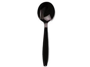 Heavyweight Full Size Dinner Soup Spoon, Black ,Dixie, SH517 Heavyweight Full Size Dinner Soup Spoon, Black ,Dixie, SH517