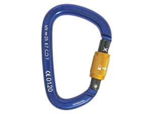 STERLING ROPE HWEAGLESL Carabiner, Screw-Lock, Aluminum, Blue STERLING ROPE HWEAGLESL Carabiner, Screw-Lock, Aluminum, Blue