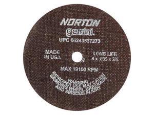 NORTON CutOff Whl,Gemini,8/"x1//16/"x5//8/",7640rpm 66253007025