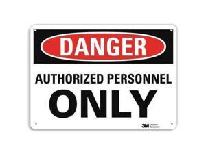 LYLE U1-1042-RA_14X10 Danger Sign,14x10 In.,English LYLE U1-1042-RA_14X10 Danger Sign,14x10 In.,English