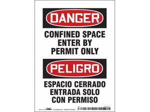 CONDOR 465K67 Safety Sign,7" H,5" W,Vinyl CONDOR 465K67 Safety Sign,7" H,5" W,Vinyl